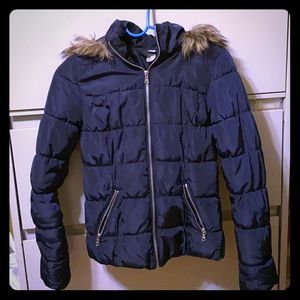H&M SIZE 2 NAVY BLUE JACKET
